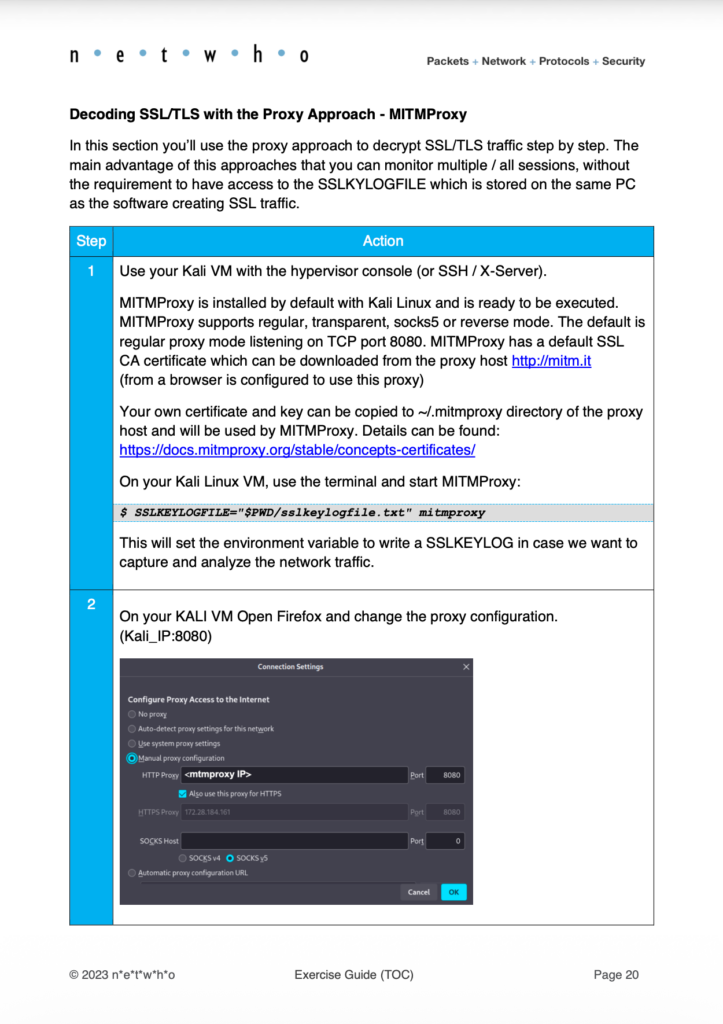 Packet Factor course material, sample page 3