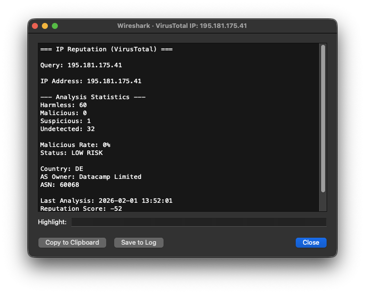 ASK IP reputation