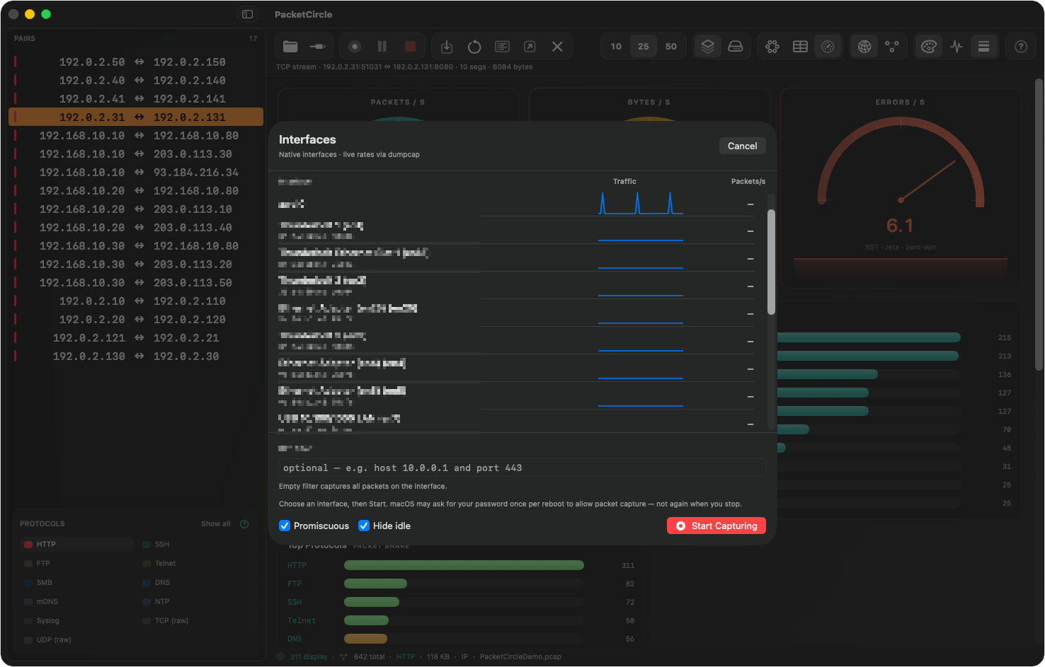 Interfaces sheet