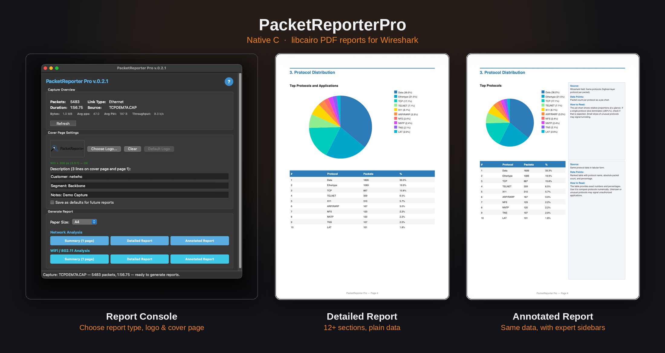 PacketReporterPro showcase